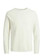Jjehill Knit Crew Neck Noos White Jack & J S