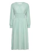 Dress W/ Smock Green Rosemunde