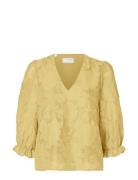 Slfcathi-Sadie 3/4 Top Ff Yellow Selected