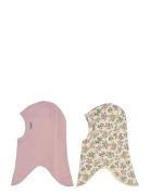 2 Pack Cotton Fullface Pink Mikk-line