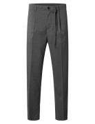 Slm190-Reg Tapered Leroy Pleat Pant Noos Grey Selected