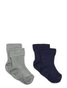 Sock 2 P Wool Knit Green Lindex