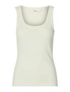 Slwanna U-Neck Tank Top Noos White Selected