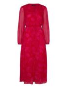 Floral-Print Dress With Knot Detail Red Mango