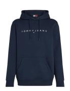 Tjm Reg Linear Logo Hoodie Ext Navy Tommy Jeans