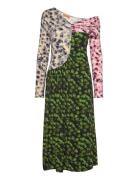 Shoulder Long Sleeve Dress, 225 Patterned STINE GOYA