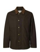 Slmwalter Waxed Cotton 2.0 Jkt Noos Brown Selected
