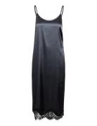 Nmceleste S/L Satin Lace Dress Black NOISY MAY