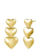 Dawn Trio Earring Gold Gold Bud To Rose