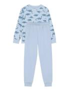 Pyjamas Ls Set Aop Blue Minymo