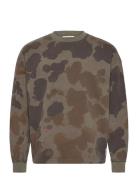 Printed Overdyed Loosefit Sweatshirt Brown Scotch & Soda