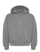Onsgoyle Boxy Ls Scuba Zip Hoodie Sweat Grey ONLY & SONS