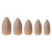 Invogue Taupe Nude Oval Nails 24 kpl