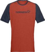 Norrøna Men's Fjørå Equaliser Lightweight T-Shirt  Rooibos Tea/Indigo ...