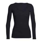 Icebreaker Women's Siren Long Sleeve Sweetheart Black