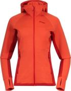 Bergans Women's Cecilie Wool Hood Jacket Energy Red/Red Leaf