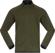 Bergans Men's Kamphaug Knitted Jacket Dark Olive Green