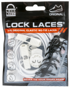 Lock Laces No Tie Shoelaces Solid White