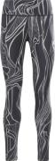 Reebok Women's Lux Perform Nature Grown Print Mid-Rise Leggings Black