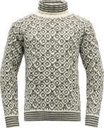 Devold Unisex Svalbard Sweater High Neck Offwhite/Anthracite