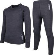 Lindberg Juniors' Merino Set  Black Melange