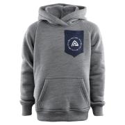 Aclima Junior FleeceWool Hoodie Grey Melange/Navy Blazer