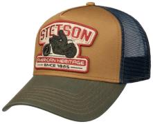 Stetson Men's Trucker Cap Motorcycle Green/Beige