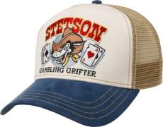 Stetson Men's Trucker Cap Gambling Grifter Blue/Beige