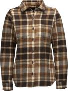 Black Diamond Women's Project Heavy Flannel Bark Brown-Off White Plaid