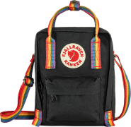 Fjällräven Kånken Rainbow Sling Black/Rainbow Pattern