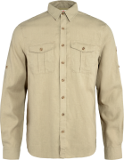 Fjällräven Men's Övik Travel Long Sleeved Shirt Sand Stone