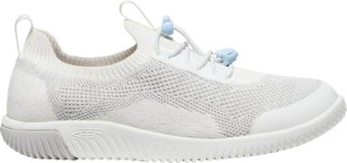 Keen Keen Kid's KNX Knit Lace Sneaker Star White/Skyway