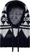 Varg Unisex Bräcke Knitted Balaclava Dark Blue With Off White