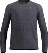 Odlo Men's T-shirt Crew Neck Long Sleeve Essential Seamless Grey Melan...