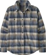 Patagonia Women's Fjord Flannel Shirt River Plaid: Barnacle Blue