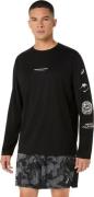 Asics Men's Fujitrail Logo Long Sleeve Top Performance Black/Carrier G...