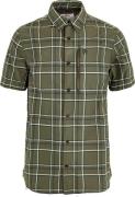 Fjällräven Men's Abisko Hike Shirt Short Sleeve Laurel Green-chalk Whi...