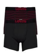 Levis Men Vintg Stripe Yd Boxer Brief 2P Bokserit Black Levi´s