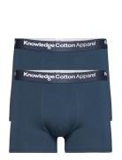 2-Pack Underwear - Gots/Vegan Bokserit Blue Knowledge Cotton Apparel