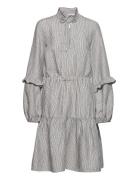 Diora Dress Lyhyt Mekko Grey IVY OAK
