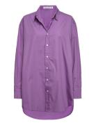 Vega Shirt Dress Lyhyt Mekko Purple Faithfull The Brand