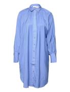 Slfalfa Ls Short Shirt Dress B Lyhyt Mekko Blue Selected Femme
