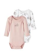 Nbfbody 2P Ls Unicorn Noos Bodies Long-sleeved Multi/patterned Name It