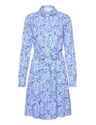 Slfevig Ls Short Dress D2 Lyhyt Mekko Blue Selected Femme