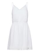 Tjw Essential Lace Strap Dress Lyhyt Mekko White Tommy Jeans