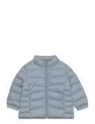 Side-Zip Quilted Coat Toppatakki Blue Mango