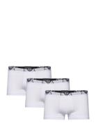 Men's Knit 3Pack Trunk Bokserit White Emporio Armani
