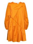 Heslagz Dress Lyhyt Mekko Orange Gestuz