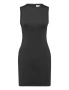 Technical Knit Mini Tank Dress Lyhyt Mekko Black Calvin Klein