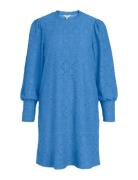 Objfeodora L/S Dress Div Lyhyt Mekko Blue Object